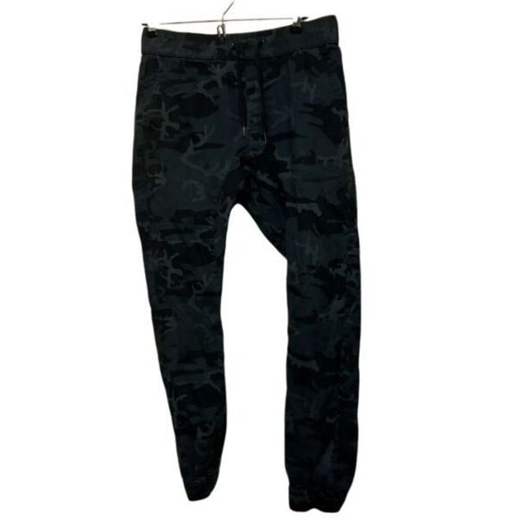Ring Of Fire Size Medium Blue Camouflage Jogger Pants - Picture 1 of 5